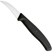 nóż do jarzyn zagięty dł. 60/162 mm - czarny