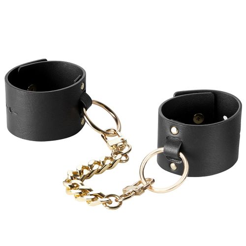 Kajdanki - Bijoux Indiscrets Maze Wide Cuffs Black na Arena.pl