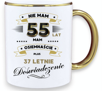 KUBEK PREMIUM NA 55 URODZINY ŚMIESZNY PREZENT
