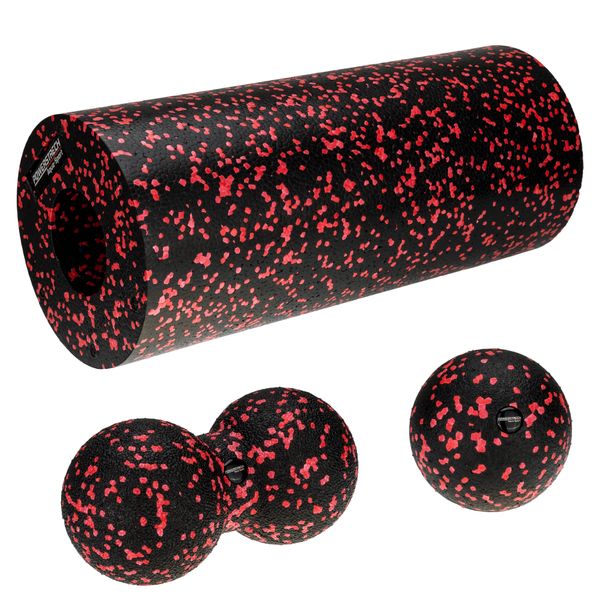 AQUA-SPORT POWERSTRECH EPP ROLLER ZESTAW BLACK-RED zdjęcie 1