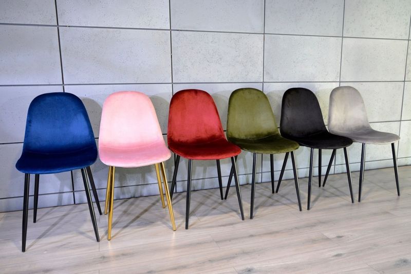 Krzesło tapicerowane GIULIA VELVET BLACK zdjęcie 11