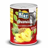 Ananas plastry w syropie 565g/340g