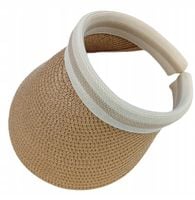 DASZEK PRZECIWSŁONECZNY DAMSKI SŁOMIANY NA LATO PLAŻĘ SŁOMKOWY CM-1152