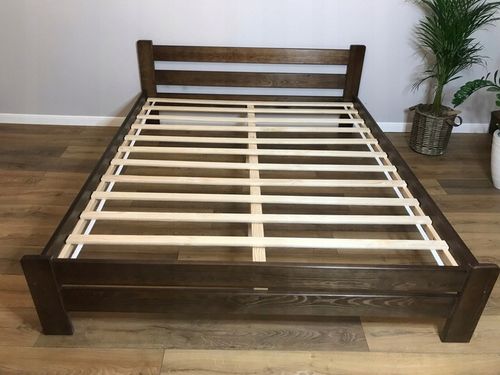 ŁÓŻKO drewniane 140x200 orzech,olcha, dąb, JAKOŚĆ na Arena.pl