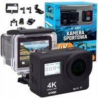 Wodoodporna Kamera Kamerka Sportowa 4K UHD Go 4 Free +Akcesoria Montażowe