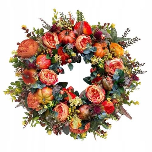 Wieniec na Święto Dziękczynienia Jesienny wieniec na drzwi Trwały na Arena.pl