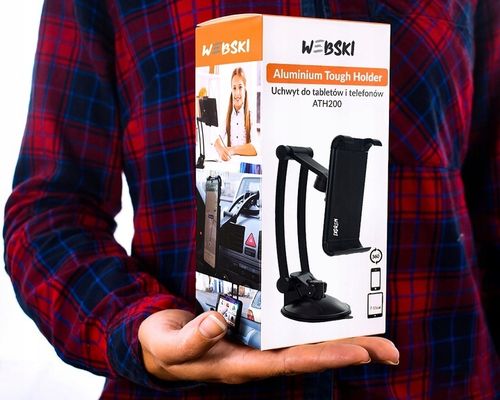 UCHWYT NA TELEFON TABLET DO SAMOCHODU SZYBA KOKPIT na Arena.pl