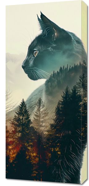 Obraz 40x90cm Koci Duch Lasu zdjęcie 1