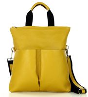 Nowoczesna torebka skórzana MAZZINI - Gala New żółty