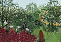 Plakat 100x70cm Tropical Forest, Rousseau Vintage do Salonu