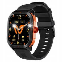 Smartwatch Weofly Pioneer pomarańczowy AMOLED 100 trybów stylowy