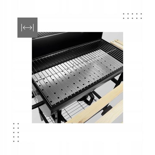 GRILL Z POKRYWĄ OGRODOWY WĘGLOWY DUŻY MARK ADLER ROAST 8.0 NA KÓŁKACH na Arena.pl