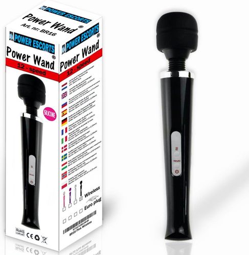 Powerwand  Black Eu Plug Big Size Wand Massager na Arena.pl