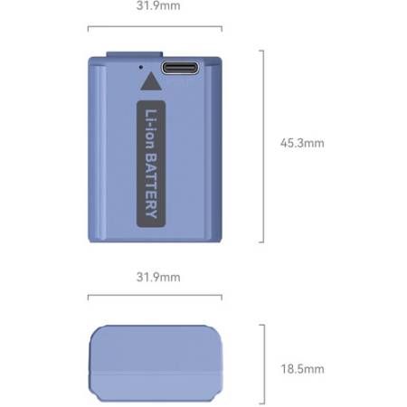 SmallRig 4330 akumulator 1030mAh USB-C do NP-FW50 zdjęcie 3