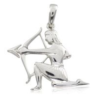 SREBRNY WISIOREK STRZELEC ZNAK ZODIAKU PRÓBA SREBRA 925