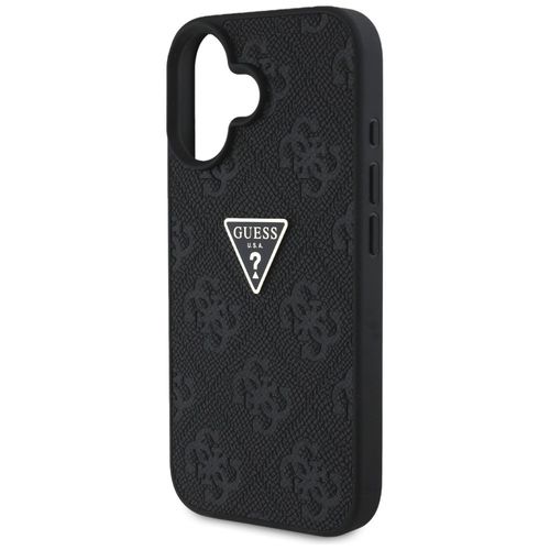 Etui Guess Hot Stamp 4G Pattern Triangle Metal Logo do iPhone 16 czarny na Arena.pl