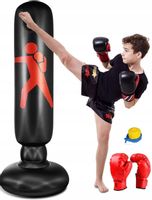 WOREK TRENINGOWY ZESTAW BOKSERSKI DLA DZIECI STOJĄCY + RĘKAWICE POMPKA