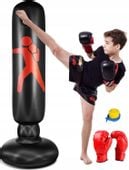 WOREK TRENINGOWY ZESTAW BOKSERSKI DLA DZIECI STOJĄCY + RĘKAWICE POMPKA