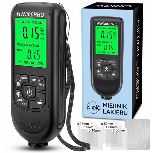 Dokładny Miernik grubości lakieru Tester Sonda z wyświetlaczem LCD 0~2000um na Arena.pl