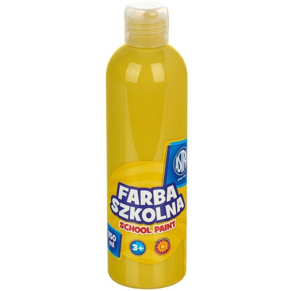 FARBA SZKOLNA 250ML ASTRA ŻÓŁTA zdjęcie 1