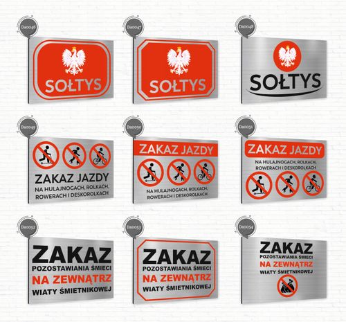 Tabliczka znak informacyjny 20x15 PARKING Nierdzewna SREBRNA Nadruk UV na Arena.pl