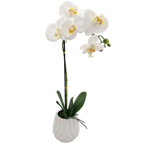 STORCZYK W DONICZCE ORCHIDEA SZTUCZNY STORCZYK BIAŁY WYSOKI 50cm na Arena.pl
