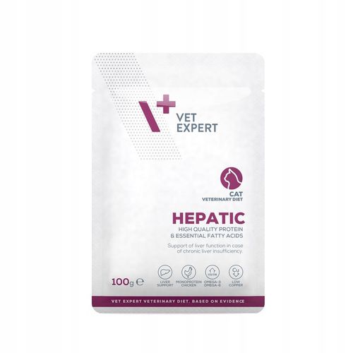 VET EXPERT HEPATIC CAT saszetka 12x100g - mokra karma weterynaryjna dla kot na Arena.pl