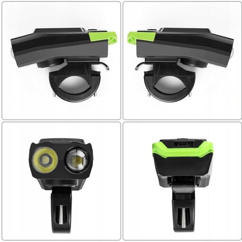 LAMPKA ROWEROWA LICZNIK BEZPRZEWODOWY KLAKSON 3w1 Zestaw na Arena.pl