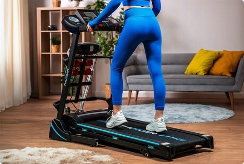 Bieżnia elektryczna domowa treningowa 140kg masażer amortyzacja aplikacja na Arena.pl