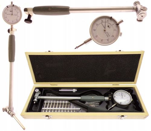 ŚREDNICÓWKA ZEGAROWA 50-160 50 - 160 0,01 CZUJNIK ZEGAROWY DO CYLINDRÓW na Arena.pl