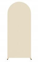 POKROWIEC materiał BEŻOWY SZAMPAŃSKI ŁUK BALONOWY stelaż DO ZDJĘĆ 1x2m