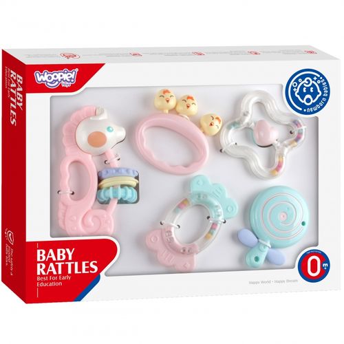 DLA NIEMOWLĄT KOLOROWY ZESTAW GRYZAKÓW na Arena.pl