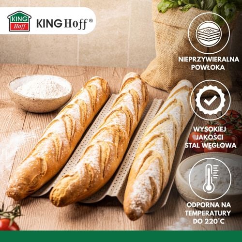 forma stalowa do bagietek zapiekanek kinghoff kh-1970 na Arena.pl