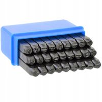 Zestaw stempli GEKO G01809 litery 5 mm 27 el. numeratory metalowe