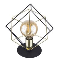 Industrialna lampka nocna klatka Alambre 5450 TK Lighting czarna złota