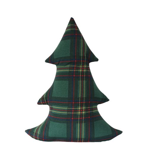 Świąteczna Poduszka Choinka Zielona w kratę Zabawka Prezent dla dziecka na Arena.pl