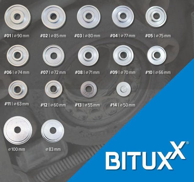 Zestaw do wciskania łożysk piast przednich 31 elem. zdjęcie 5