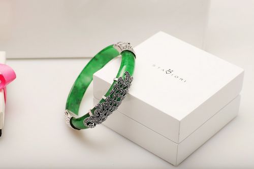 Srebrna bransoleta BDM0454J - Jadeit na Arena.pl