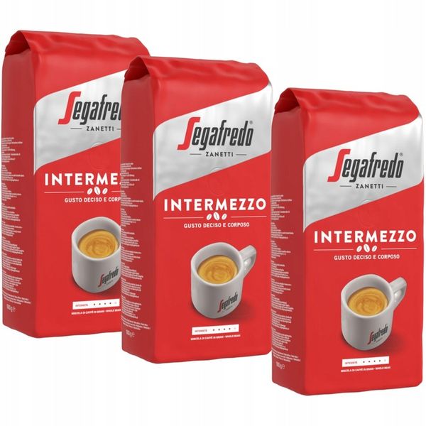 Kawa ziarnista Segafredo Intermezzo 3 x 1kg zdjęcie 1
