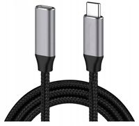 Kabel Przedłużacz USB-C 3.1 Thunderbolt 3 100W 5A 4K do 10Gbps Oplot 3m