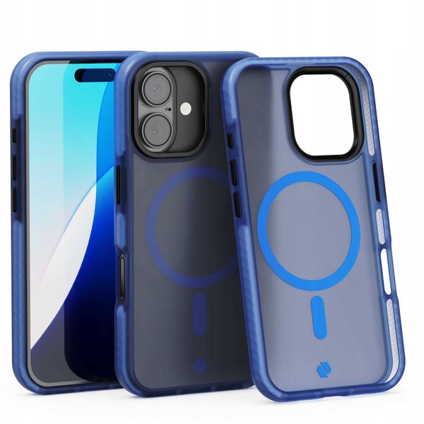 Spacecase Hybrid Fusion Mag iPhone 16 dark blue zdjęcie 1