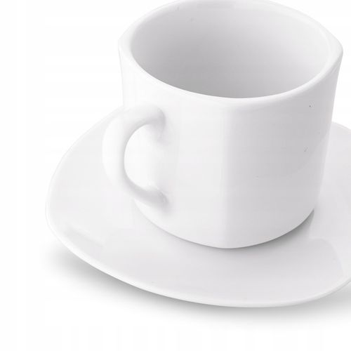 Komplet FILIŻANEK do KAWY HERBATY Porcelanowe ze SPODKIEM Tadar 6x220 ml na Arena.pl