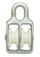 bloczek do lin stały podwójny 40mm - bl40 podw