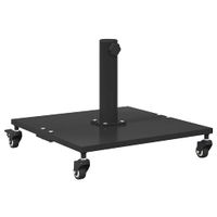 Podstawa do parasola na zewnątrz Czarny 45 x 45 x 31 cm Stal