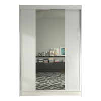 SZAFA PRZESUWNA Lino II z lustrem 120cm garderoba - BIAŁY