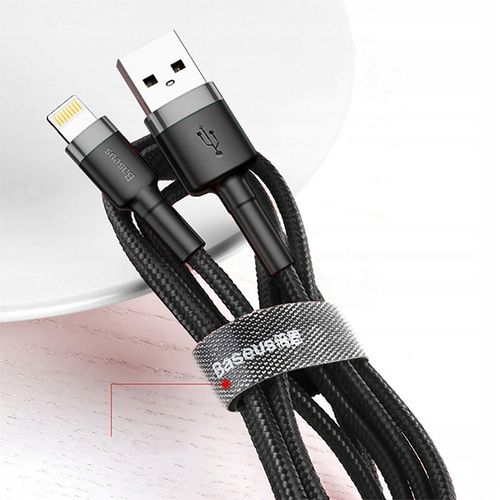 BASEUS Szybki Kabel USB do IPHONE 14 13 12 PRO X XR 8 7 IPAD LIGHTNING 2m na Arena.pl