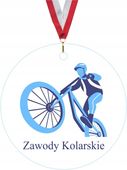 MEDAL Z PLEXI 5 cm nadruk UV zawody kolarskie twój pomysł personalizacja
