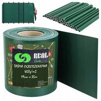 Taśma Ogrodzeniowa Zielona 19cmx35m Osłona Panelowa na Ogrodzenie Płot UV