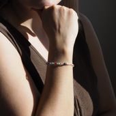 Bransoletka znak zodiaku rak - mix kamieni i srebro