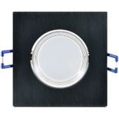 Podtynkowa LAMPA sufitowa MOON OLAL 301857 Polux wpust OPRAWA LED 6,5W 3000K do zabudowy IP40 szczotkowany czarny